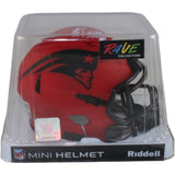 Rob Gronkowski Autographed New England Patriots Rave Mini Helmet Beckett 54754
