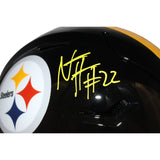 Najee Harris Autographed Pittsburgh Steelers Speedflex Helmet FAN 42624
