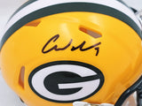 CHRISTIAN WATSON AUTOGRAPHED PACKERS YELLOW MINI HELMET BECKETT 221142