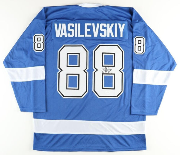 Andrei Vasilevskiy Signed Tampa Bay Lightning Jersey (JSA COA) Stanley Cup Champ