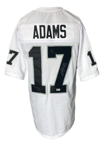 Davante Adams Signed Custom White Pro-Style Football Jersey BAS ITP