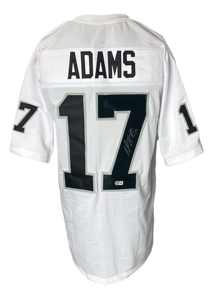 Davante Adams Signed Custom White Pro-Style Football Jersey BAS ITP