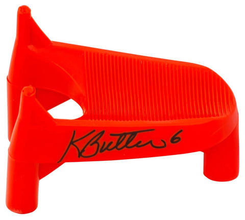 Kevin Butler Signed Pro Down Orange Football Kicking Tee - (SCHWARTZ COA)