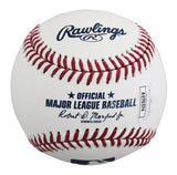 Rangers Wyatt Langford Authentic Signed Robert Manfred OML Baseball JSA #AU76574