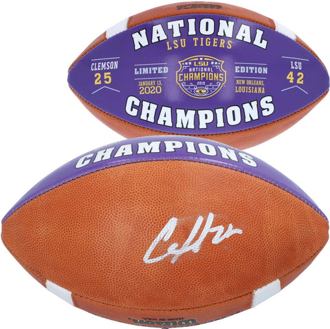 Autographed Clyde Edwards-Helaire LSU Football