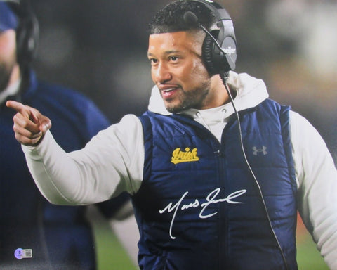 Marcus Freeman Coach Notre Dame Signed/Autographed 16x20 Photo Beckett 204927