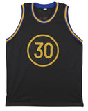 Stephen Curry Authentic Signed Black Pro Style Jersey Autographed JSA