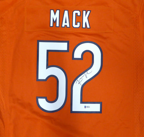 Chicago Bears Khalil Mack Autographed Orange Nike Jersey Beckett BAS QR #F88658