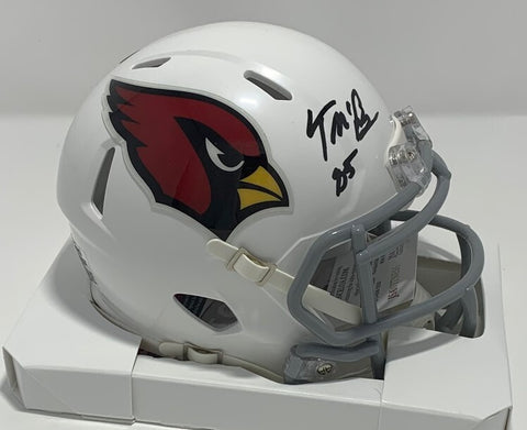 Cardinals Tight End TREY McBRIDE Signed Riddell Speed Mini Helmet AUTO - JSA