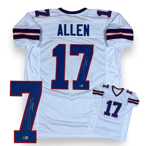 Josh Allen Autographed SIGNED Jersey - White - Beckett Authenticated