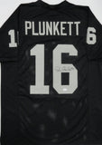 Raiders Quarterback JIM PLUNKETT Signed Custom Replica Black Jersey AUTO - JSA