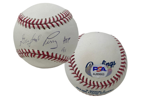 Gaylord Perry Autographed "HOF 91" Official Major League Baseball PSA