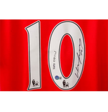Wayne Rooney Signed Manchester Utd Home Soccer Jersey Inscribed with Beckett COA