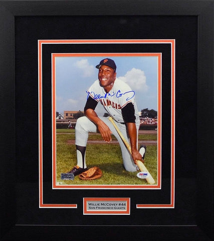 WILLIE McCOVEY SIGNED SAN FRANCISCO GIANTS 8x10 FRAMED PHOTO PSA/DNA