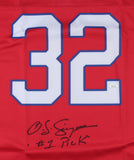 O. J. Simpson Signed Buffalo Bills Jersey Inscribed "#1 Pick" (JSA COA) 1973 MVP