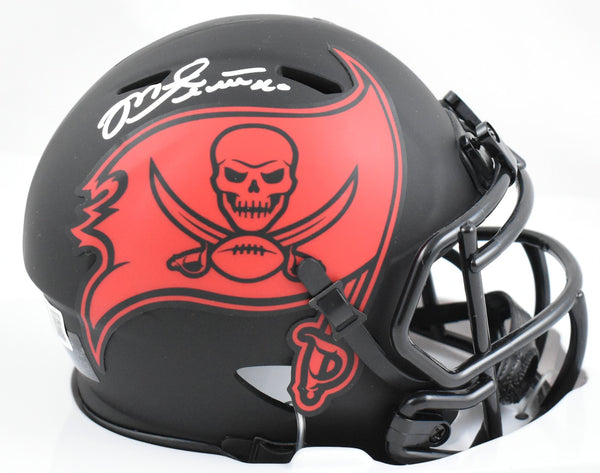 Mike Alstott Signed Buccaneers Eclipse Speed Mini Helmet- Beckett W Holo *Silver