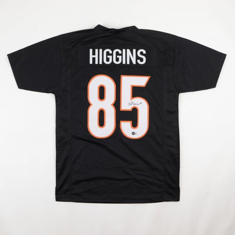 Tee Higgins Signed Cincinnati Bengals Black Jersey (Beckett) Ex Clemson W.R.