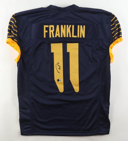 Troy Franklin Signed Oregon Ducks Pro Cut Jersey (Beckett) 2024 Dft Pick Broncos