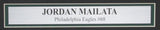 Jordan Mailata Autographed 16x20 Photo Philadelphia Eagles Framed JSA 183631