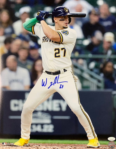 Brewers Infielder WILLY ADAMES Signed 16x20 Photo #8 AUTO - JSA