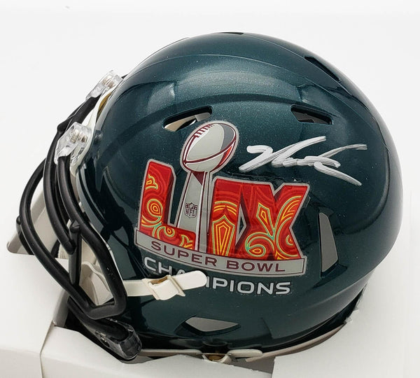 Jalen Carter Signed Philadelphia Eagles Super Bowl LIX Speed Mini Helmet /Becket