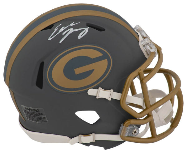 Eddie Lacy Signed Packers SLATE Riddell Speed Mini Helmet -(SCHWARTZ SPORTS COA)