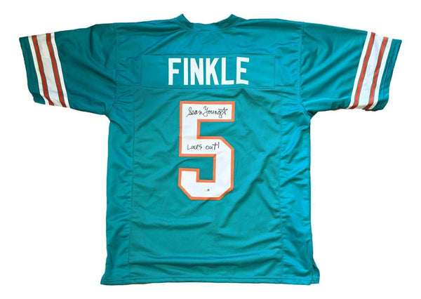 Sean Young Signed Jersey Inscribed "Laces Out!" (JSA) Ace Ventura / Dolphins