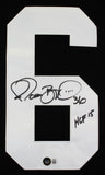 Steelers Jerome Bettis "HOF 15" Signed Black M&N 1996 TB Jersey BAS Witnessed