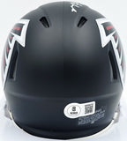 Michael Penix Jr. Autographed Falcons Mini Helmet Beckett Witness 2W906733