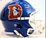 Randy Gradishar Autographed/4 Inscriptions Broncos "D" Full-Size Replica Helmet