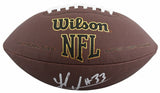 Steelers Jack Sawyer Signed Wilson Super Grip Football W/ Case BAS Witnessed