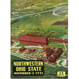 Ohio State Buckeyes vs Northwestern Wildcats 11/3/1951 Gameday Magazine 59325