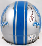 Jameson Williams Autographed Detroit Lions Speed Mini Helmet- Beckett W Hologram