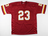 DeAngelo Hall Signed Washington Redskins Jersey (Beckett) 3xPro Bowl Def. Back