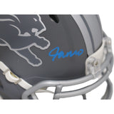 Jameson Williams Signed Detroit Lions Slate Mini Helmet Beckett 44939