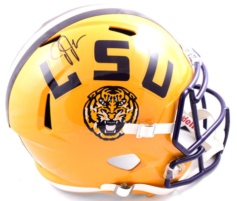 Justin Jefferson Autographed LSU Tigers F/S Speed Helmet- Beckett W Hologram