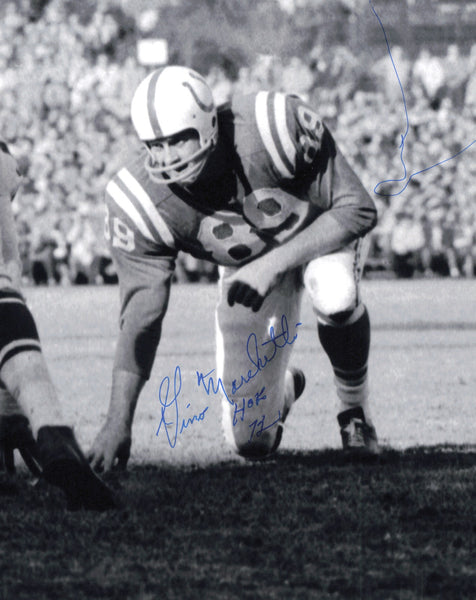 Gino Marchetti Autographed 8x10 Photo Baltimore Colts "HOF 72" SKU #245948
