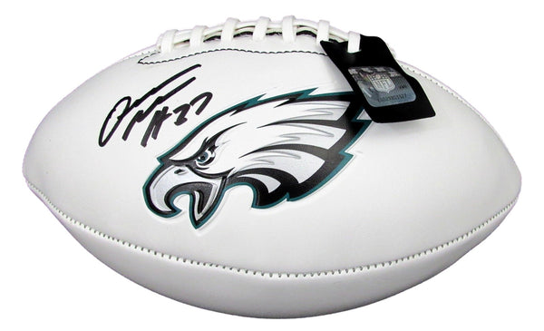 Quinyon Mitchell Signed/Autographed White Eagles Logo Football JSA 210355