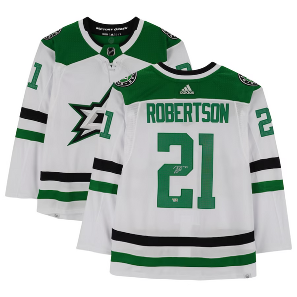 Jason Robertson Autographed Dallas Stars Authentic White Adidas Jersey Fanatics