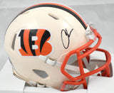 Chad Johnson Autographed Cincinnati Bengals Retro Speed Mini Helmet - Beckett
