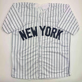 Autographed/Signed Bucky Dent New York Pinstripe Jersey Beckett BAS COA