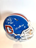 John Elway Signed Broncos "D" Logo Blue Helmet "HOF 2004" & "1987 NFL MVP"