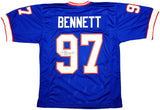BUFFALO BILLS CORNELIUS BENNETT AUTOGRAPHED BLUE JERSEY BECKETT WITNESS 213095