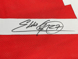 OHIO STATE BUCKEYES EDDIE GEORGE AUTOGRAPHED RED JERSEY BECKETT WITNESS 234538