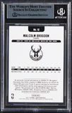 Bucks Malcolm Brogdon Authentic Signed 2017 Hoops #12 Card BAS Slabbed