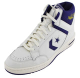 Lakers Magic Johnson Signed Left P&W Converse Weapon Shoe W/ Case BAS Witness 3
