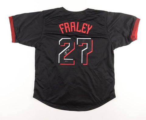 Jake Fraley Signed Cincinnati Reds City Connect Jersey (Playball Ink)2023 Rookie