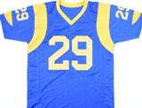 Eric Dickerson Autographed Blue Pro Style Jersey - Beckett W Hologram *Black