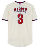 BRYCE HARPER Autographed Philadelphia Phillies Authentic Cream Jersey FANATICS