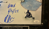Artturi Lehkonen Avalanche Autographed 8X10 Photo Plaque "GWG 6/26/22" JSA COA